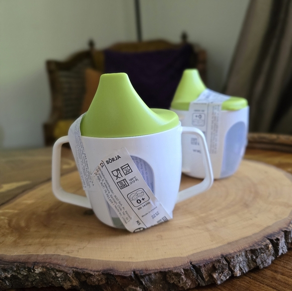 IKEA Borja baby training/sippy cup. Set of 2 - Picture 3 of 6